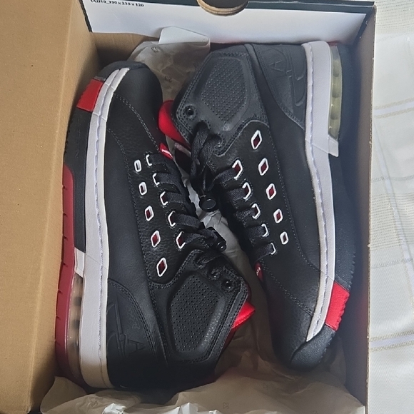 Jordan Ol' School Black & Red High Tops - Picture 15 of 15